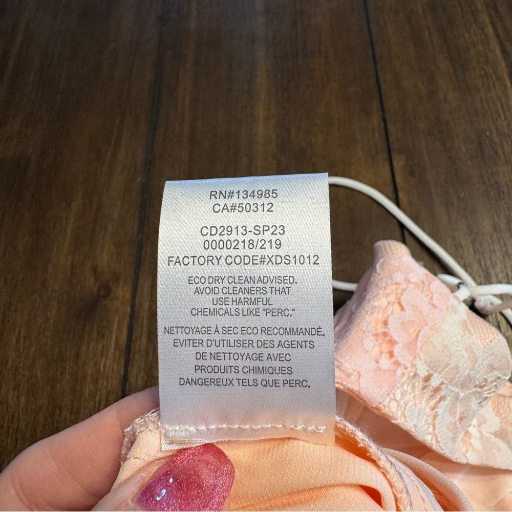 🌸 For Love & Lemons Pastel Lace Maxi Dress XXS – NWT - Picture 13 of 16